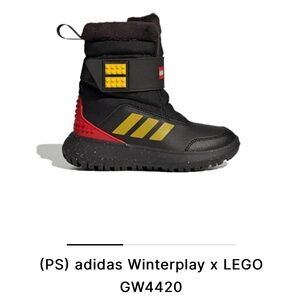 ADIDAS X LEGO® WINTERPLAY BOOTS Black Toddles Size 5.5